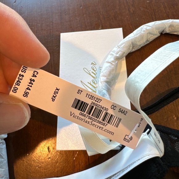 Victoria's Secret Atelier Wicked Unlined Tulle Crystal Balconette Bra XS - Picture 2 of 6